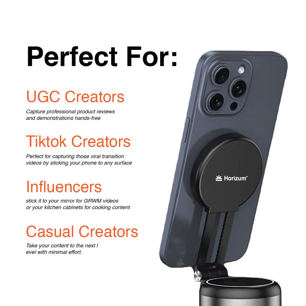 Extended Suction Phone Tripod